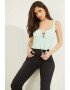 GUESS JEANS Рипсен топ - Pepit.bg