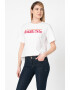 GUESS JEANS Тениска с асиметричен подгъв - Pepit.bg