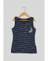 GUESS JEANS Раиран топ със сърцевидна апликация - Pepit.bg