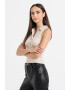GUESS JEANS Топ с модал с яка - Pepit.bg