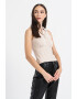 GUESS JEANS Топ с модал с яка - Pepit.bg