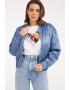 GUESS JEANS Яке бомбър с лого - Pepit.bg