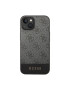 GUESS Калъф Stripe 4G - За iPhone 14 Plus - Сив - Pepit.bg