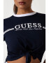 GUESS Къса тениска с лого - Pepit.bg