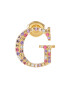 Guess Обеци с форма на монограм с кристали - Pepit.bg