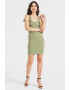 GUESS Прилепнала рокля с модал - Зелени аспержи - Pepit.bg