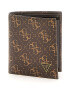 GUESS Сгъваем кожен портфейл с монограм - Pepit.bg