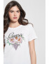 GUESS Тениска с модал с лого - Pepit.bg