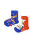 Happy Socks Чорапи с фигурална щампа - 2 чифта - Pepit.bg