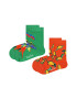 Happy Socks Чорапи с фигурална щампа - 2 чифта - Pepit.bg
