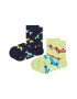 Happy Socks Чорапи с рипсен ефект - 2 чифта - Pepit.bg