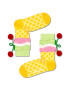 Happy Socks Десенирани дълги чорапи с помпони - Pepit.bg