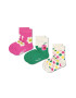 Happy Socks Дълги чорапи с десен - 3 чифта - Pepit.bg