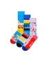 Happy Socks Дълги чорапи с принт - 3 чифта - Pepit.bg