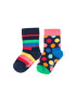 Happy Socks Комплект чорапи на райе 2 чифта - Pepit.bg