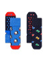 Happy Socks Къси чорапи с принт 2 чифта - Pepit.bg