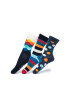 Happy Socks Унисекс чорапи - 3 чифта - Pepit.bg