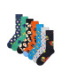 Happy Socks Унисекс чорапи с принт - 7 чифта - Pepit.bg