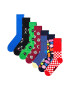 Happy Socks Унисекс чорапи с принт - 7 чифта - Pepit.bg