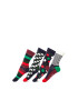 Happy Socks Унисекс чорапи с шарка - 4 чифта - Pepit.bg