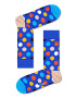 Happy Socks Унисекс дълги чорапи с десен - 3 чифта - Pepit.bg