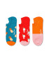 Happy Socks Унисекс изрязани чорапи с ананас - 3 чифта - Pepit.bg