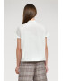 HELENE GALWAS Блуза Fee с ниска яка - Бял - Pepit.bg