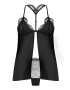 Hunkemoller Сатиниран топ Ruby с дантела - Pepit.bg