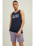 Jack & Jones Памучен топ с лого - Pepit.bg