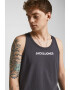 Jack & Jones Памучен топ с лого - Pepit.bg