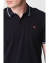 Jack & Jones Памучна тениска Bla Structure с яка - Pepit.bg