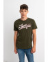 Jack&Jones Памучна тениска Version с лого - Pepit.bg