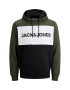 Jack & Jones Худи с дизайн с цветен блок и лого - Pepit.bg