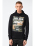 Jack & Jones Суитшърт с качулка и лого - Pepit.bg