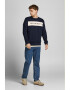 Jack&Jones Jack & Jones Суитшърт с овално деколте и лого - Pepit.bg