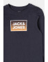 Jack & Jones Суитшърт с овално деколте и лого - Pepit.bg