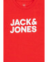 Jack & Jones Тениска Corp с овално деколте и лого - Pepit.bg