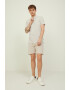 Jack & Jones Тениска Structure с яка и къс цип - Pepit.bg