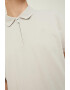 Jack & Jones Тениска Structure с яка и къс цип - Pepit.bg