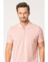 Jack & Jones Тениска Structure с яка и къс цип - Pepit.bg