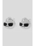 Karl Lagerfeld Обеци с лого - Pepit.bg