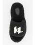 Karl Lagerfeld Плюшени чехли с равна платформа - Pepit.bg