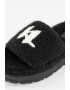 Karl Lagerfeld Плюшени чехли с равна платформа - Pepit.bg