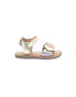 Kickers kids - Лъскави кожени сандали - Златист - Pepit.bg