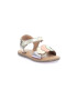 Kickers kids - Лъскави кожени сандали - Златист - Pepit.bg