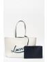 Lacoste Двулицева чанта с лого - Pepit.bg