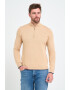Lee Cooper Памучен пуловер с къс цип - Pepit.bg