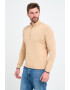Lee Cooper Памучен пуловер с къс цип - Pepit.bg