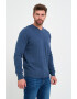 Lee Cooper Памучен пуловер с шпиц - Pepit.bg