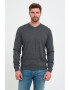 Lee Cooper Памучен пуловер с шпиц - Pepit.bg